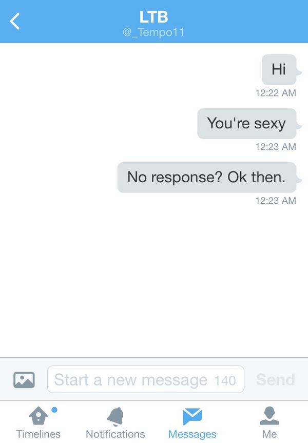 And I just discovered I can DM myself.