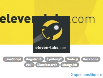 dotJobs's tweet photo. .@Eleven_Labs are now recruiting using @dotJobs. They are looking for 2 engineers http://t.co/paSWOyEz8b http://t.co/ghG6l3BRke