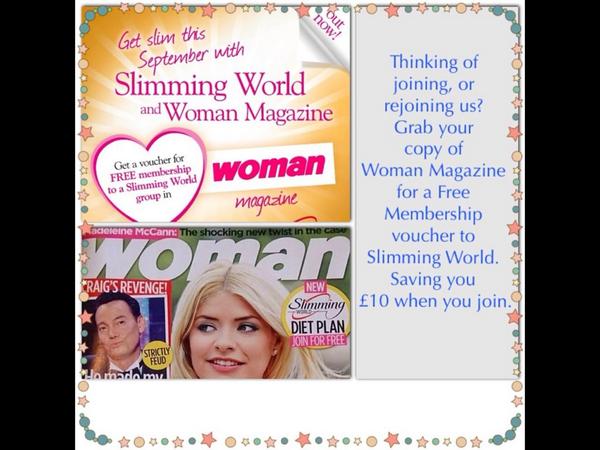 BostonSlimW's tweet photo. #loseweight @SlimmingWorld #savemoney @WomanMagazine with me @BostonSlimW @BostonSlimW http://t.co/S6F5pxGr5a