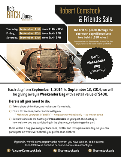 felixfritsch's tweet photo. sweet bag, hope I get to try it out! 
@ComstockSale #comstocksale http://t.co/WDjbuK7Ekn