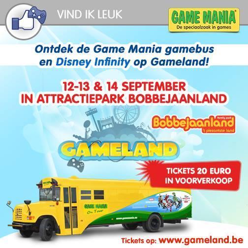 ztevenvp's tweet photo. Natuurlijk kan @GameManiaBE niet ontbreken op #Gameland. Zoek de gamebus en speel 'Disney Infinity'. @WaltDisneyBE http://t.co/lDXpT11VuJ