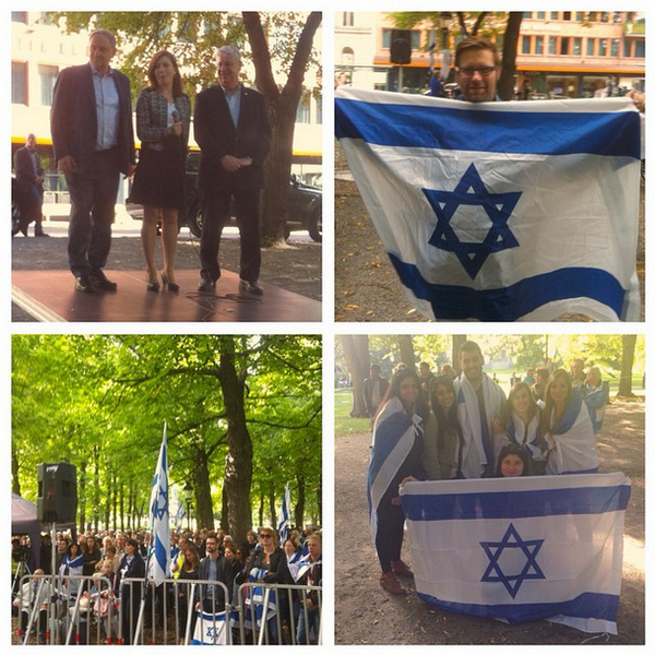 ZFSweden's tweet photo. A few pics from our fantastic #proisraelrally. More pics: http://t.co/95K32RxlvV #israel #zionism #wzo #zfsweden http://t.co/UjoE5lomkd