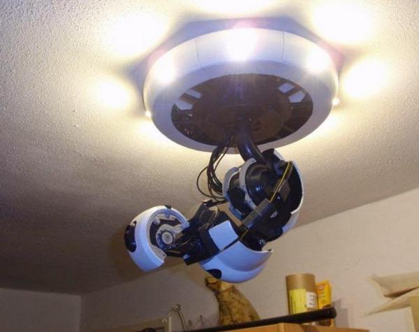 una lampara de glados para el techo