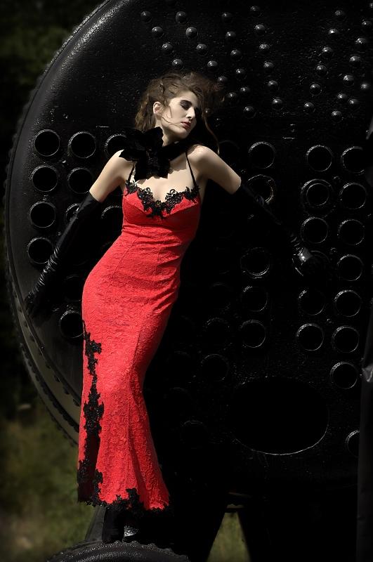 catwalk collection corset dress Vintage Catwalk Collection Corset Style Cocktail Dress
