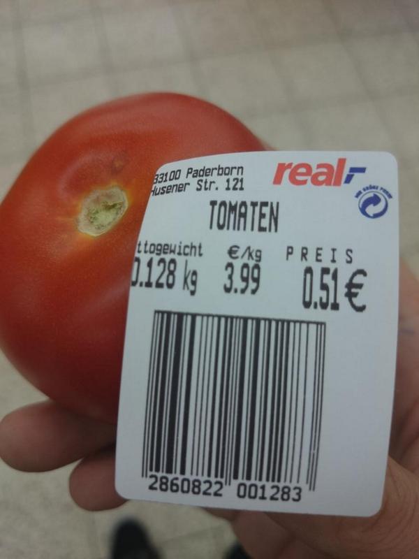 Eine Tomate 51ct unglaublich oder?