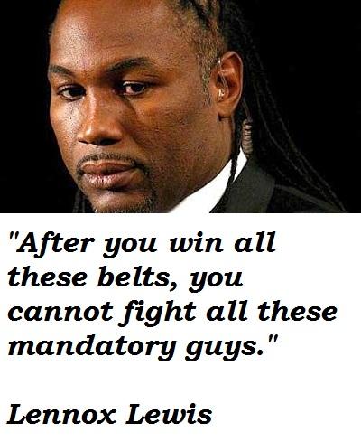 Happy Birthday Lennox Lewis 
