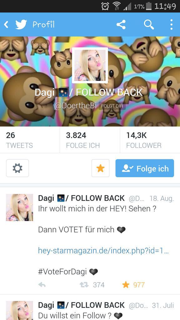 Pugnator_Mitch's tweet photo. Omg dagi,wie geil bist du den 😄😢😙mir fehlen die Worte Danke danke das du mir folgst.Du machst mich gerade so happy http://t.co/xSBv7N8cBE