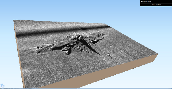 Dragons8mycat's tweet image. Feeling a wreck - #QGIS2Threejs analysis of Sidescan Sonar and Mulitbeam data #GIS #GEO