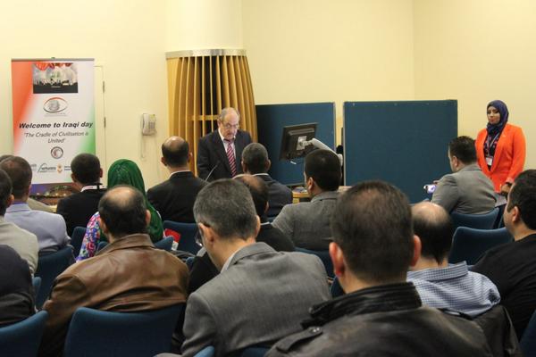 ICA_London's tweet photo. IRAQ DAY ceremony in Newcastle University, on Monday 1/9/2014 http://t.co/XdnDEr1gSp