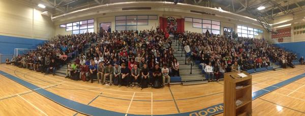 WWhighschool's tweet image. Look at all this amazing future leaders! #firstassembly #gowestwood @FMPSD @DougNicholls2 @DrSautner