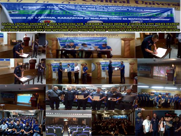 CRIME PREVENTION WEEK @ MCU EDSA CALOOCAN CITY WITH PCSUPT EDGAR LAYON , PSUPT  DEL ROSARIO AND PCI  MEDINA JR