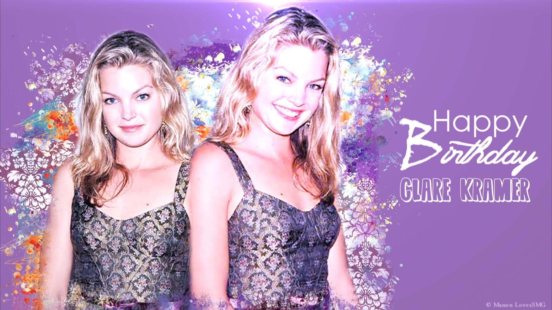 Happy Birthday Clare Kramer! May you have an awesome day with your loved ones!:)     