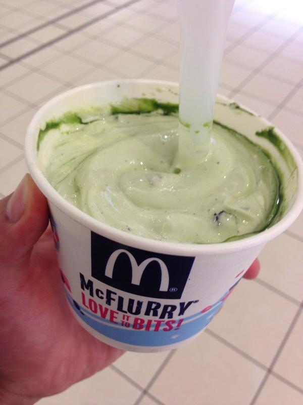 マックフルーリー抹茶オレオ マックフルーリー抹茶オレオ