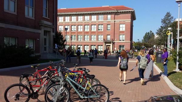 CVASTia's tweet photo. Welcome back UNI students. Free bike safety checks today at the Union.  10am until noon! http://t.co/9fGxlA7ncY