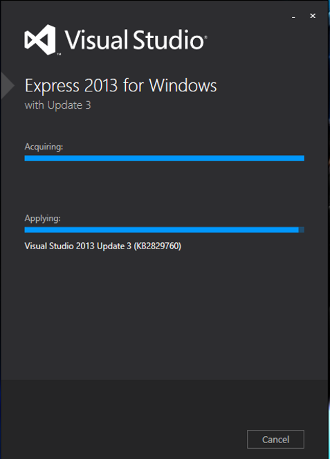 This damn download has not moved in 10 minutes but its too close to finishing for me to press cancel.
