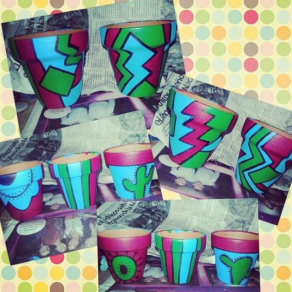 MLaraCabral's tweet photo. que lindas están quedando 😍 #macetas #paramisbebés #byLara 👍🎨👏🌵 http://t.co/mwf87WeFYi