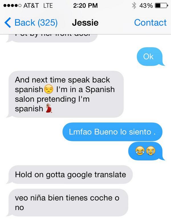 WeWantEbie's tweet photo. 😂😭 @JessieMorrison is #Team #FakeSpanish #FakeJew #RealJamaican #RealVampire haha http://t.co/CsrcFJNnxZ