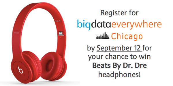 HPE_AI's tweet image. #BigDataEverywhere is 1 month away! Register by Sept. 12 for a chance to win Beats Headphones! bit.ly/BDE_Chicago