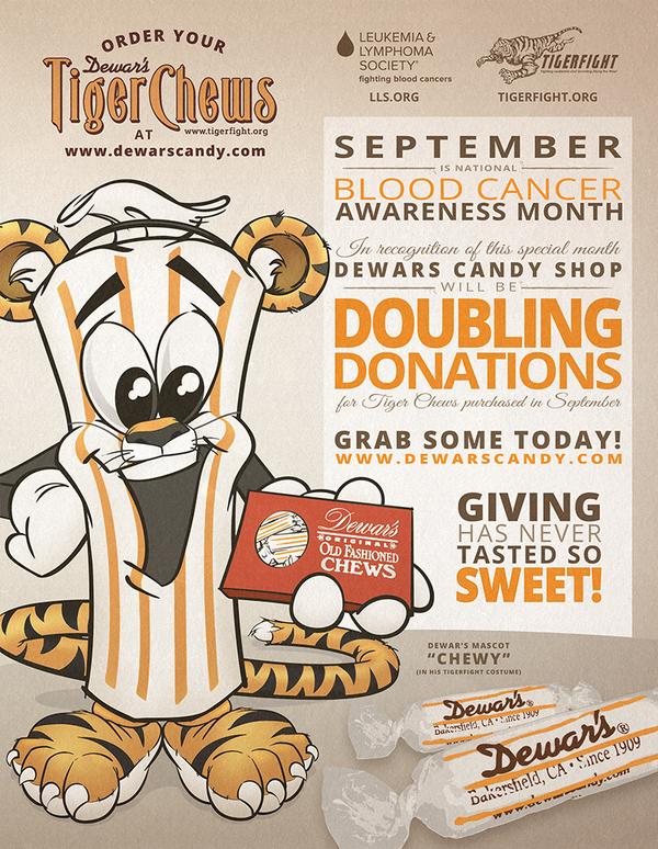 LTN_CALSO's tweet image. Celebrate #BloodCancerAwarenessMonth w/ #Dewars by purchasing Tiger Chews at dewardscandy.com!