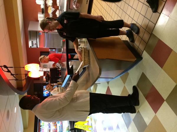 Fitz_4_Prez's tweet photo. In The Cove, Enjoying A Burger, and A Gatorade Before Class http://t.co/M3HJjkYH3x