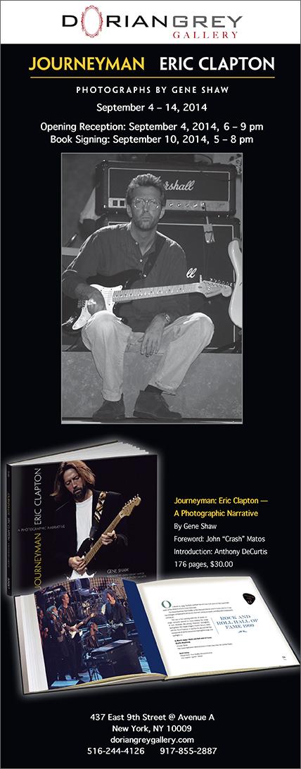 RockPaperPhoto's tweet photo. #EricClaptonFans Check out this event tomorrow night in NYC! Gene Shaw's Journeyman Book & Exhibit #doriangreygallery http://t.co/aLT2osjmdI
