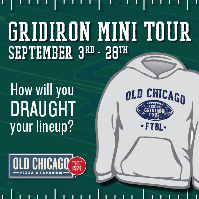 OldChicago1976's tweet photo. Want a chance to win a Free Pizza?  Tell us what your 1st #OCDraughtPick will be at the Gridiron kickoff tonight! http://t.co/RdTZ1J9KEK