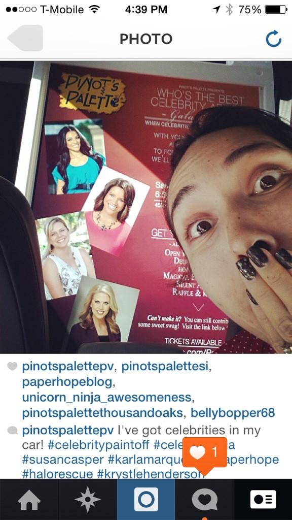 KarlaMarquezz's tweet photo. Samantha is funny can't wait Celebrity Paintoff at Pinot's Palette I'll be representing St Jude Children's Research http://t.co/FK65igzT7I