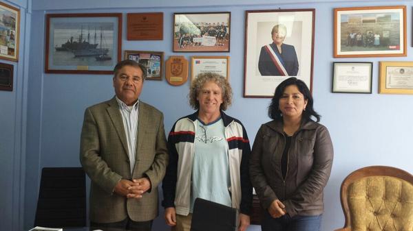 15:16 Hrs., Alcalde de reunión con asesor de cultura de la comuna