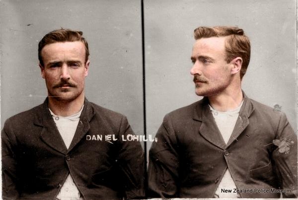 Daniel Tohill - Mislabeled Lohill - New Zealand Criminal, 1908 Mugshot - A.K.A. Ridiculously Photogenic Criminal