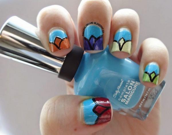 ShawnaOhPlease's tweet photo. @workplaypolish - My @SallyHansen spring-themed mani (pre blog makeover) #CSMhaveitall http://t.co/f6pR1WElc4