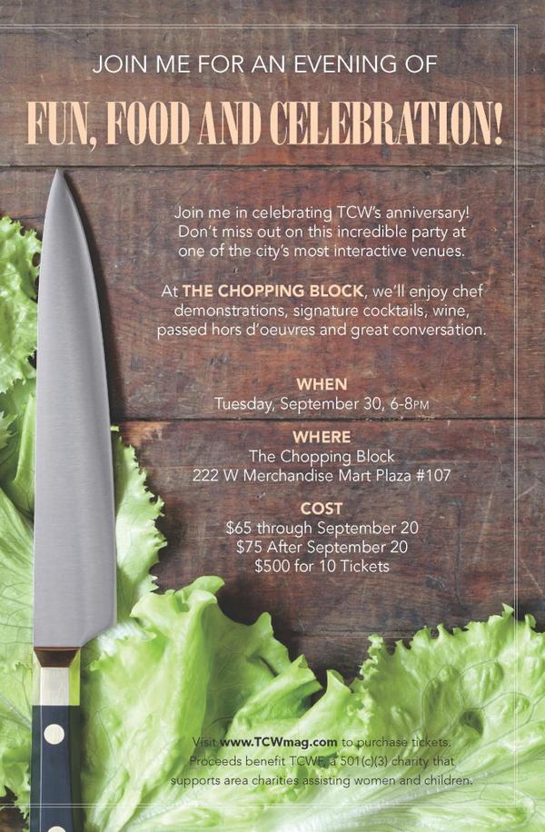 TheFewInstitute's tweet image. On 9/30 join @juliusfewmd w the dynamic @TCWmag #HostCommittee at @TheChoppingBlock for @TCWmag 32nd Anniv. Party.