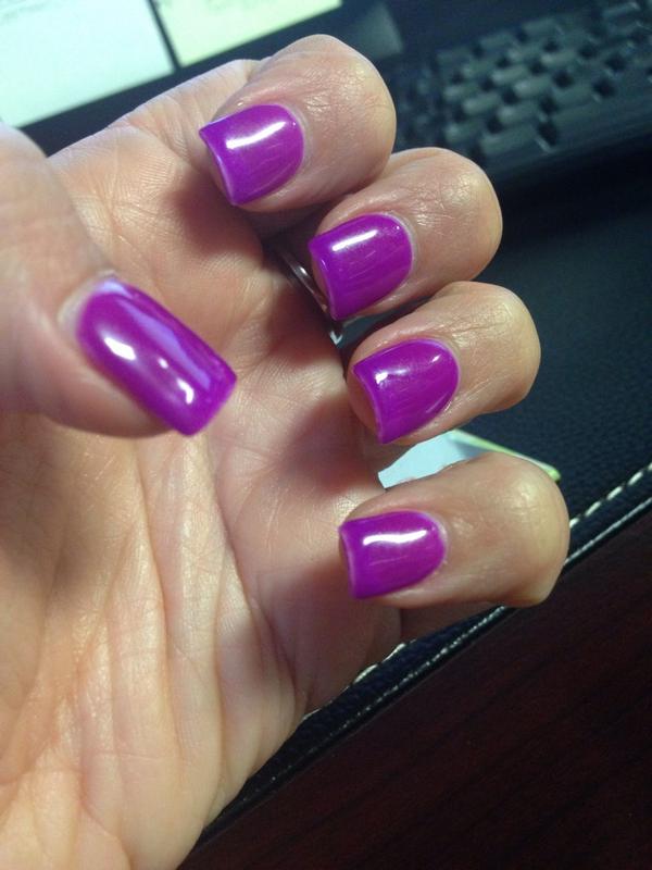 Tiffanyannthomp's tweet photo. @nguerriero19 got my nails done today and it looks like your gorgeous lipstick from your August favs video! http://t.co/R2EY5qAlUr
