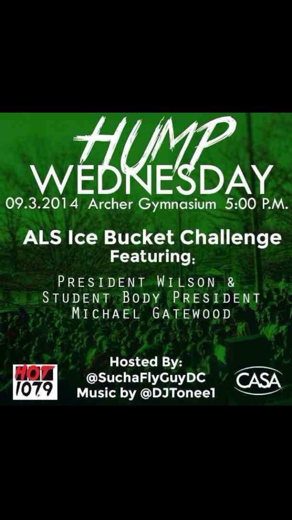 Presenting <a href="/morehouseCASA/">Morehouse CASA</a> First Hump Wednesday of the year!! NOW IN ARCHER GYMNASIUM!