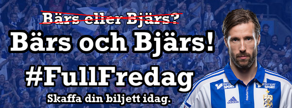 Ibland får man allt man kan önska! Missa inte denna chans. Köp biljett nu ticnet.se/event/ifk-gote… #FullFredag #ifkgbg