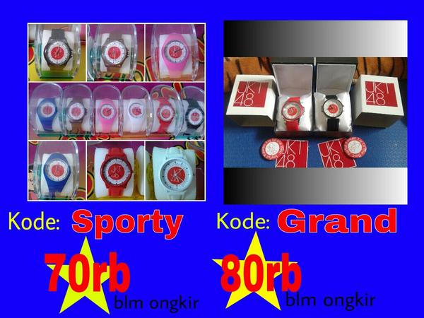 <a href="/Komentar_JKT48/">Bung Komen</a> Help RT min jual jam tangan JKT48. Ada 2 type. 70-80rb blm ongkir. Gratis pin dan stiker