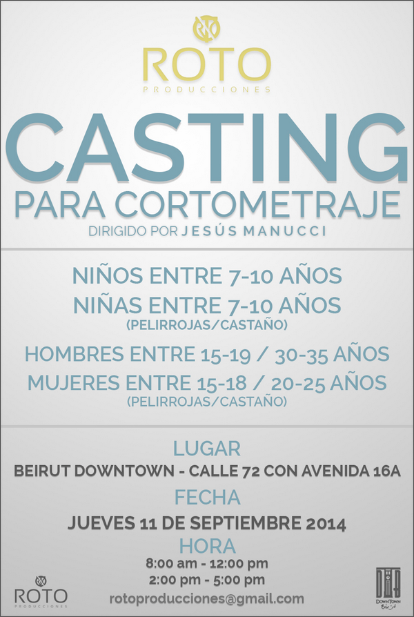 RotoProduccion's tweet photo. Asiste a nuestro casting! http://t.co/Pe4Vyo2Tgv