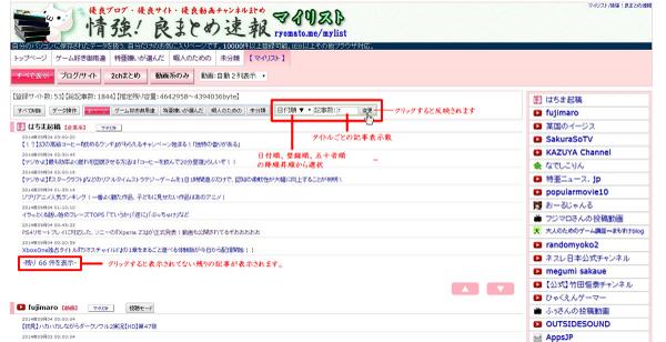 ryomtm's tweet photo. 情強！良まとめ速報：更新お知らせ～マイリスト機能をアップデートしました。見た方が分かりやすそうなので画像添付します。 http://t.co/CKs1H1XoAM