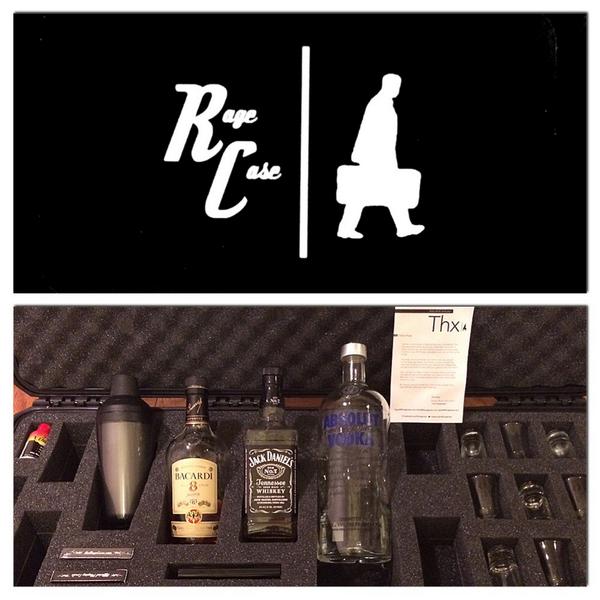 simon201's tweet photo. Thank you to my good friends @theRageCase for the ultimate party-on-the-go gift. Did I mention it came fully stocked? http://t.co/1ARq4pZmq5