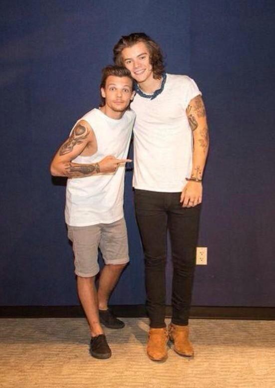 Lisi On Twitter a Diferen a De Tamanho Do Harry E Louis Ta Doendo 