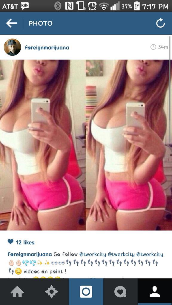 _marijuana_____'s tweet image. Follow this baddie on instagram please!  😍😍😍😍 her twerking videos on point 👌👌👌