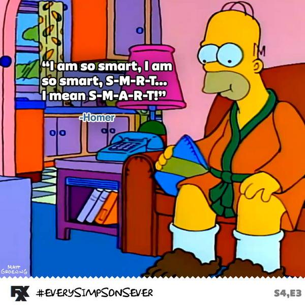 EverySimpsons's tweet image. We are so SMRT. #EverySimpsonsEver