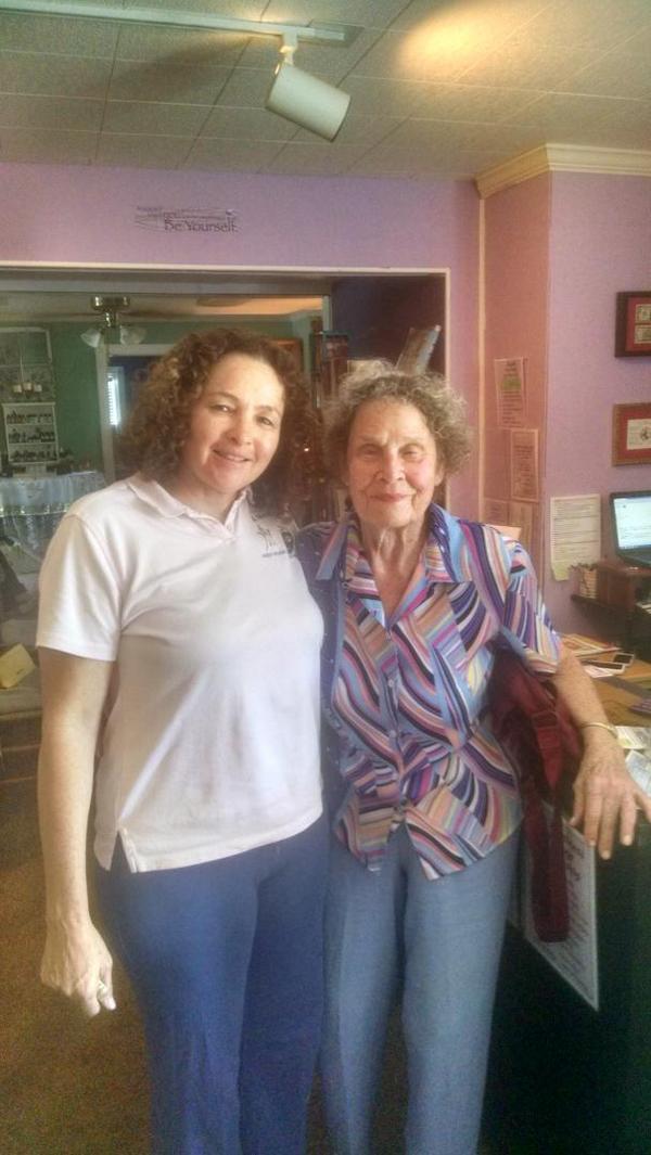 bowsagetherapy's tweet image. This is Helen she wanted me to tell you how important it is to take care of your self so you can stay young at 94.