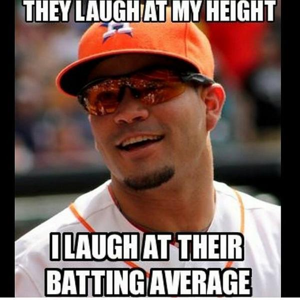 MLB Memes on X: Jose Altuve batting a BIG .340 on the year! http