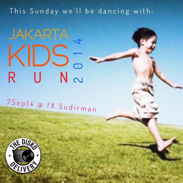 diskodelivery's tweet photo. This Sunday morning we'll be dancing with JAKARTA KIDS RUN 2014 at @fXSudirman. Kids...lets run &amp; dance! http://t.co/M8GRzEQBbt