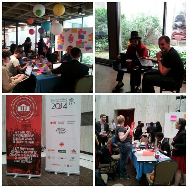 shazlin_r's tweet photo. The rush before the deadline to turn in delegates' proposals this afternoon at #NCCCNC. @ncc_cnc14 @InspiritFdn @CBC http://t.co/kcNo4C4t9X