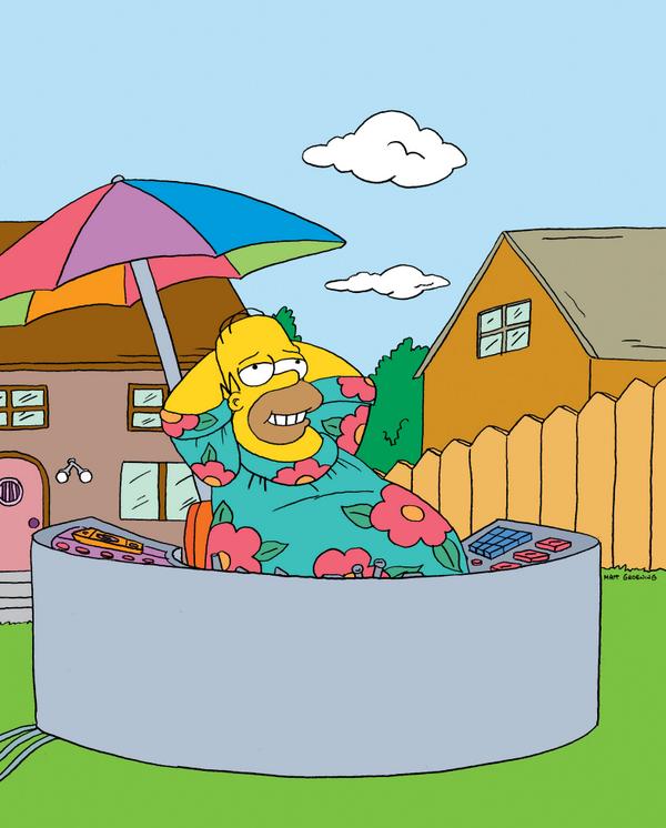 TheSimpsons's tweet image. Back to work after a two-week binge. It's good to be King @HomerJSimpson.

#thesimpsons