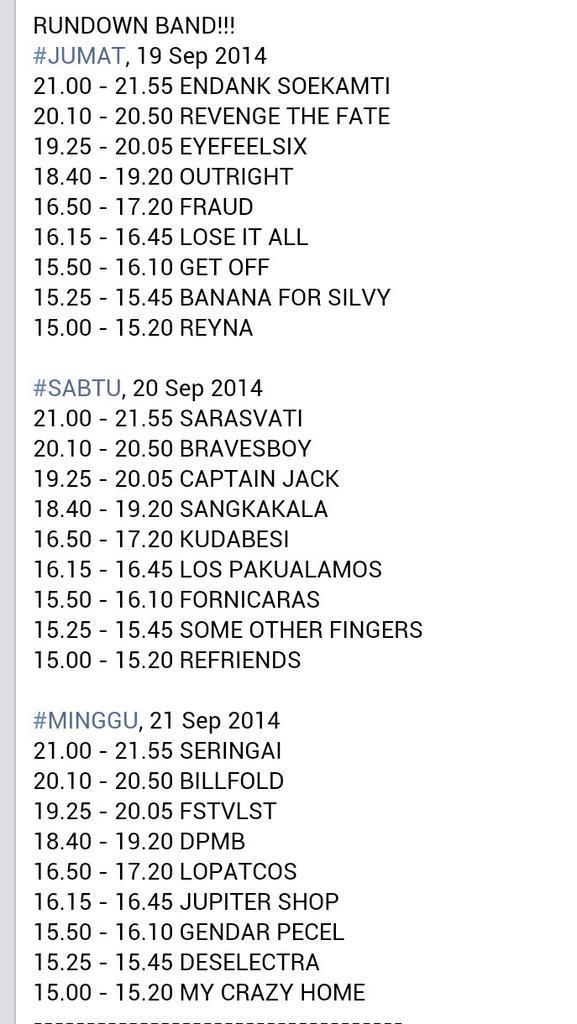 Rundown Showcase event di Jogja #UG