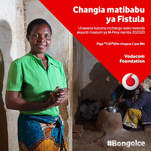 VodacomTanzania's tweet photo. Idadi ya wanawake waliotibiwa Fistula hadi sasa ni 2000+, tuungane pamoja kutokomeza ugonjwa huu. #Bongoice . http://t.co/tCRgFWpiLw
