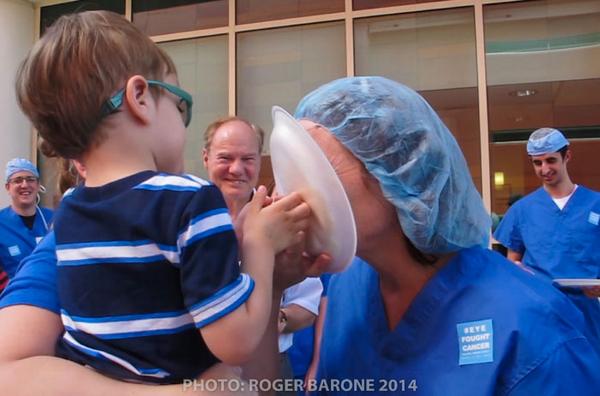 fotosfromphilly's tweet photo. @PhillyCityRep Ocular Oncologist Dr Carol  Shields accepts @Whipping_Cancer challenge @TandBFoundation http://t.co/Pecv71OEey