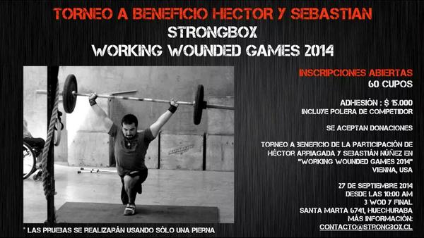 Necesitamos USD 5000 para representar a Chile en los WWG 2014 unica competencia de Crossfit para atletas Adaptados